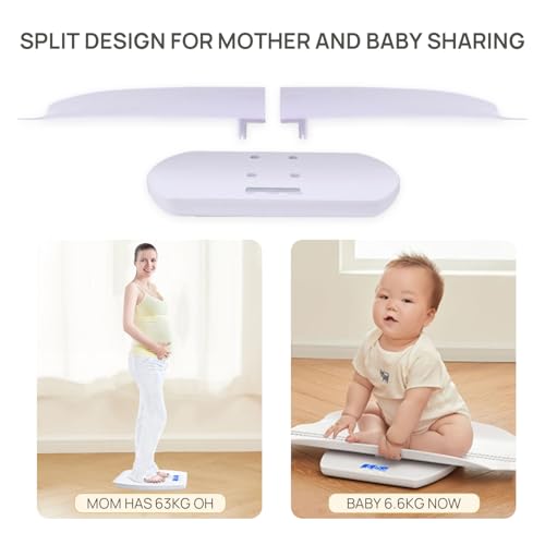 Image of Infants Baby and Toddler Scale, Dual Use for Weight & Height, Suitable for Pets, Digital Display; Up to 400lb /180kg,