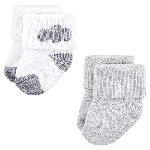 Image of Hudson Baby Baby 8-pack Cotton Rich Newborn and Terry Socks