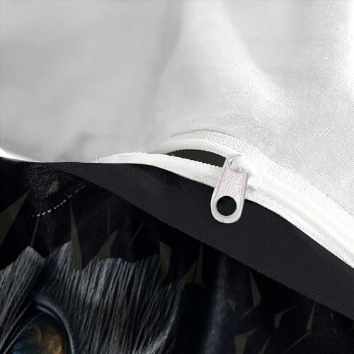 Parure de lit chat 3D durable avec housse de couette double zippée - 8
