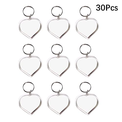 Everpertuk Portachiavi con Foto Vuote 30 Pezzi