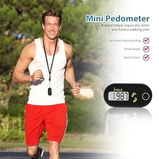 3D Pedometer, Simple Clip On Step Counter for Walking with Large Digital Display, No App, Accurate for Women Men Seniors Kids
