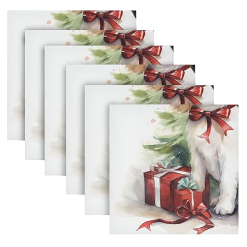 Servilletas de Tela Christmas Multicolor 20x20 pulgadas Pack 6 miniatura 2