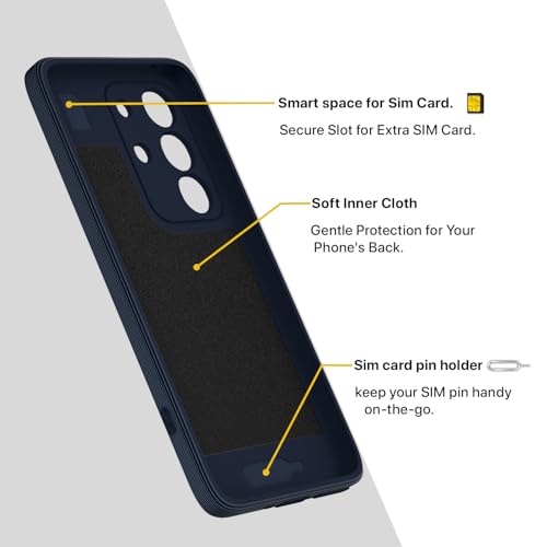 Image of Pikkme Back Cover for Vivo T4x 5G / iQoo Z10x 5G / Vivo Y31 Pro 5G Soft Matte Silicone Mag-Safe Design (Mag-Safe Not Support) Camera Protection | Slim Fit Bumper Cover (Blue)