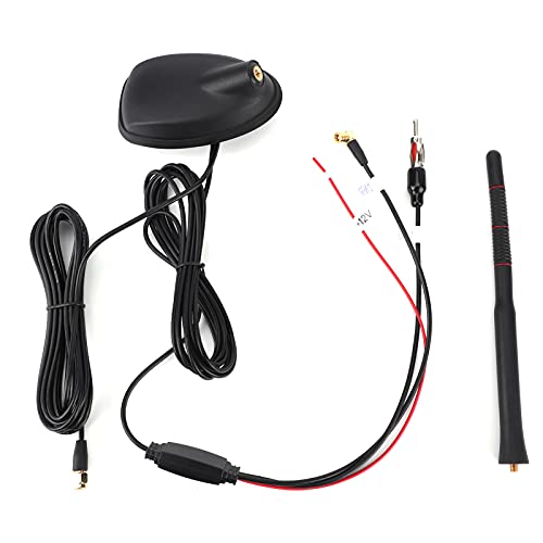 Ausla Antenne Dab+/GPS/FM Active, Amplifiée pour Voiture, Installation sur Toit, Universelle, Étanche