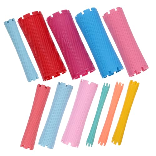 TOYZFRIENDY Varillas Calentadoras Cabello 100 Unidades Tamaño Mixto Rulos Reutilizables Abs para Salón y Uso Doméstico Mujeres, Hombres y Niñas Herramienta para Rizar Pelo Húmedo y Seco