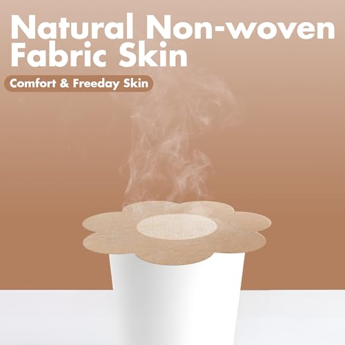 60 Pcs Pasties Nipple Covers for Women - Disposable Nipple Pasties No-Show Nipple Stickers Nipple Tape4