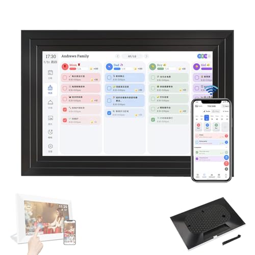 Planificador electrónico de pared de 15.6 pulgadas para organizar los horarios familiares diarios