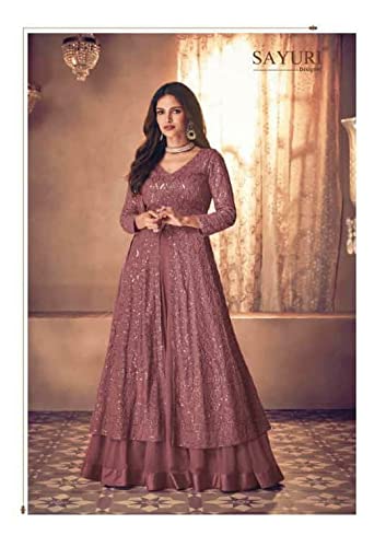 Robe de mariage style indien d'exception en Georgette brodée - 3