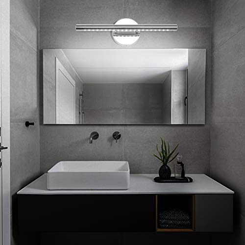 Letsun Bathroom Vanity Lights For Bathroom Light Fixutres 15.7 Inches Bathroom Lights Over Mirror 5W Led Lighting Plug In Vanity Lighting Fixtures Stainless Steel With 180°Rotation,6000K Cool White #TOP6