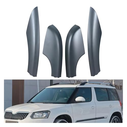 Barre protection d'extrémité rail Skoda Yeti coque finition noire