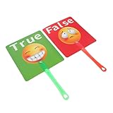 HOMOBABE 2 Stück Abstimmungspaddel für Grüne Rote Antwortkarten für Unterrichtsmanagement und Englischtraining Interaktive Lehrmittel für Lehrer Teilnahme