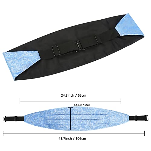Image of Alizeal Mens Paisley Adjustable Bow Tie Set