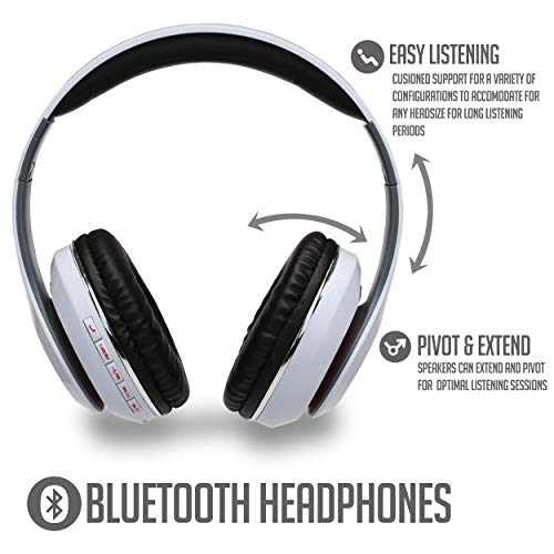 Vast Vantages Travigo Wireless Adjustable Bluetooth Headphones With Fm Radio | Foldable | Micro Sd Slot | Charging Port | Aux Port #TOP1