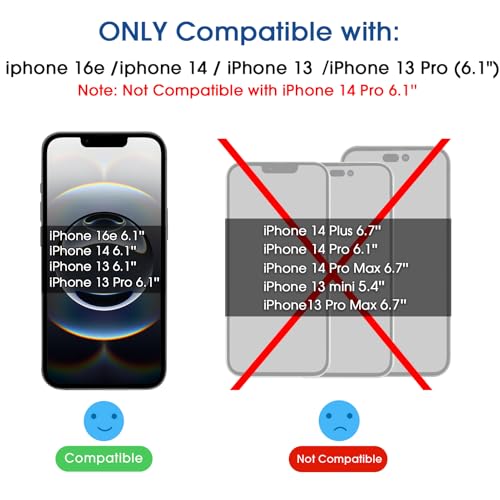Image of amFiIm OneTouch for iPhone 13 /13 Pro /17e /16e /14 Privacy Screen Protector 6.1 inch