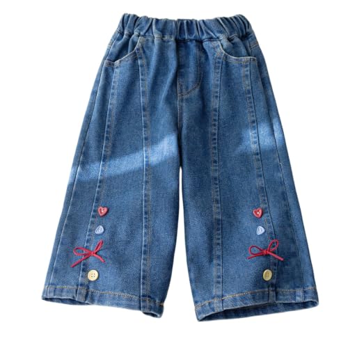 Pantalones vaqueros de niña holgados ideales para el tiempo libre y actividades del colegio