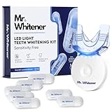 Mr.Whitener LED Teeth Whitening Kit, Dentists Recommended, Enamel Safe, Professional Pap Tooth Whitener for Sensitive Teeth, Professional 8 Refill Teeth Whitening Gel Pods 33.6ml, Remove Teeth Stains