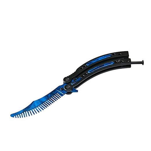 Nuevo CsGo Herramientas De Entrenamiento De Seguridad|El Entrenador De Acero Inoxidable|Ejercicios de Cuchillo(Azul Peine)