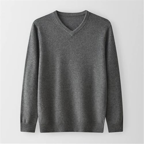 Bollrllr 2024 Spring Men's V-Neck Cashmere Pullover Sweater Autumn Warm Stretch Fashion Sweater2