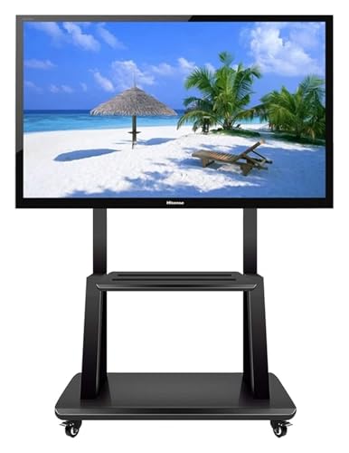 Soporte móvil universal para TV con ruedas y estante miniatura 1