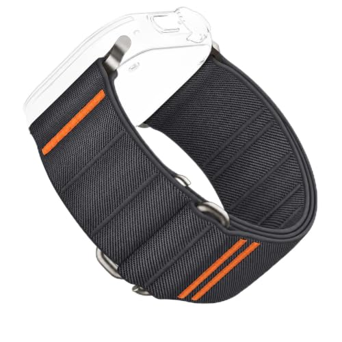 Image of Suitisbest Straps Compatible for Apple Watch Ultra 3 Strap 49 /46 /45 /44 /42 /41 /40 /38mm, Stretchy Nylon Sport Loop Strap with S-Hook for Apple Watch Ultra 3 /2 /1 SE3 Series 11 10 9 8 7 6 5 4【Band only】
