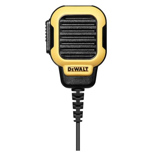 DEWALT Remote Speaker Microphone Accessory for FRS Walkie Talkies, 2.5mm