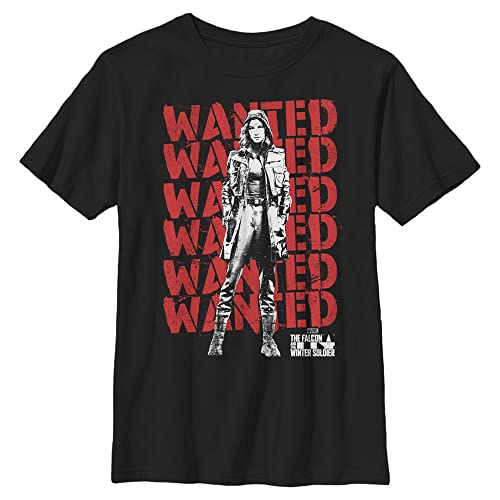 T-shirt Marvel Falcon and Winter Soldier pour garçon noir taille XS