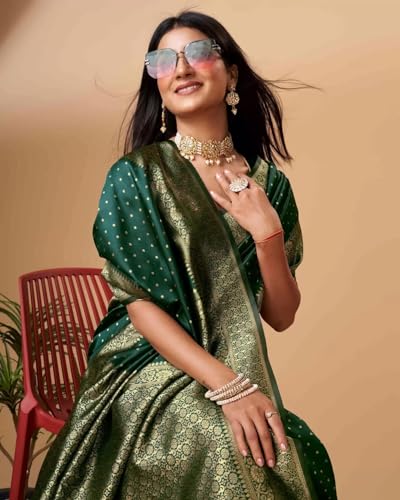 Image of Avantika Fashion Women's Kanjivaram Soft Silk Banarasi Sarees With Blouse Piece