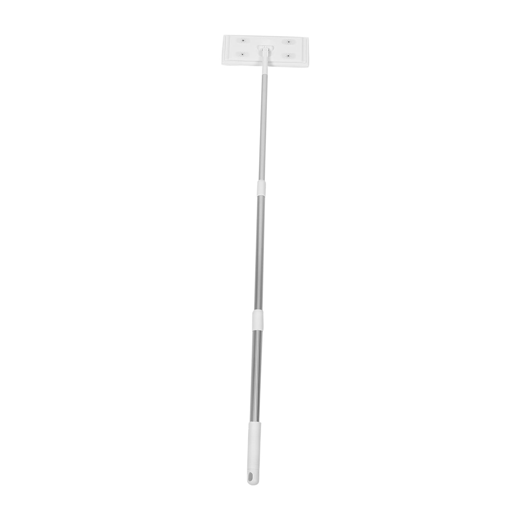 UKCOCO Fregona Plana de Hilo Varilla Telescópica de 3 Secciones y Rotación de 360° para Limpieza Electrostática Eficaz en Suelos del Hogar