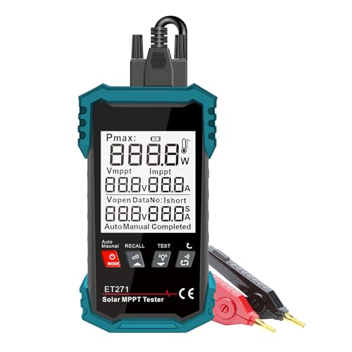 Image of VISLONE 1600W Solar MPPT Tester PV Analyzer Digital Solar Panel Meter with Auto Manual Mode 90V 40A for Residential Commercial Solar Systems