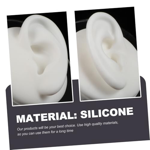 Accessoires de simulation de piercing et modèles d'oreilles en silicone souple - 3