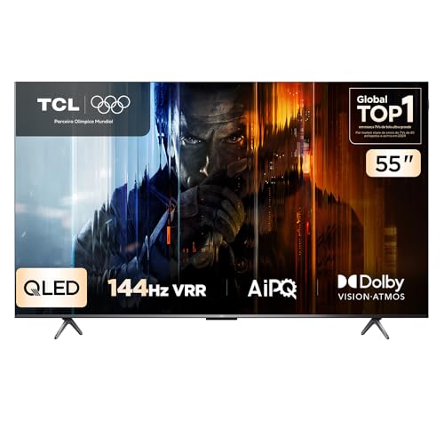 Smart TV TCL 55 Polegadas QLED 4K P8K 144Hz