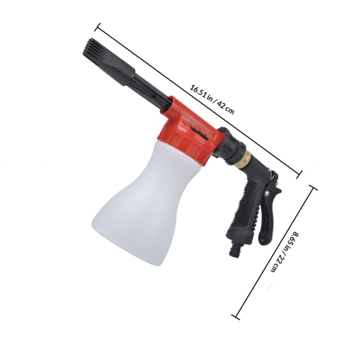 Yardwe Canons À Mousse de Lavage De Voiture De Lavage De Voiture Pulvérisateur Mousse De Neige Cannon Mousse Blasters Nettoyeur Haute Pression pour La Maison De Voiture De Nettoyage