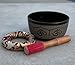 DharmaObjects Tibetan Meditation Hindu OM Singing Bowl Mallet Mat Cushion Set (7 Inches, Om)