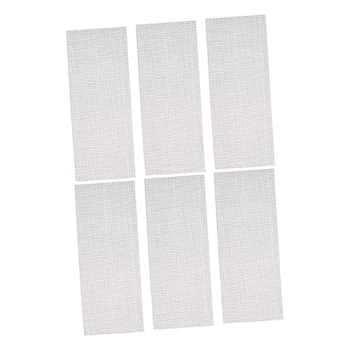 BELLIFFY 6個 水生メッシュ スチールスクラバー プールネット ソーラープールスキマー 有線 軒裏 魚 曲げられる金網 耐摩耗性水槽用メッシュ 耐摩耗モスネット ステンレス鋼 Silver