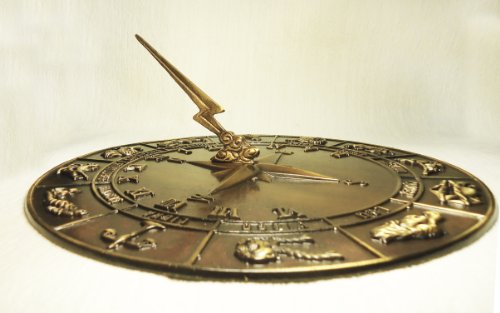 Brass Constellations Sundial - 12" inches Wide