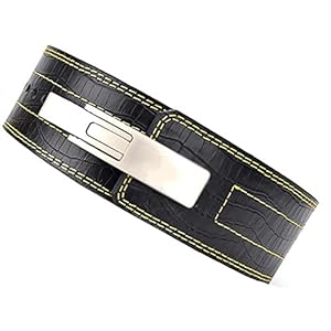 Cow Hide Leather Belt,Lever Belt/Weight Lifting Belt,for Powerlifting Back Support with Stainless Steel Lever Buckle for Strength Training