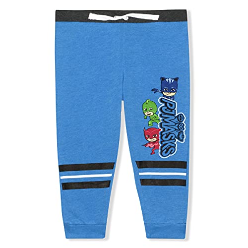 PJ Masks Catboy, Gecko and Owlette 2 Pack Jogger Sweatpants Set for Toddlers and Little Boys – Red or Blue3