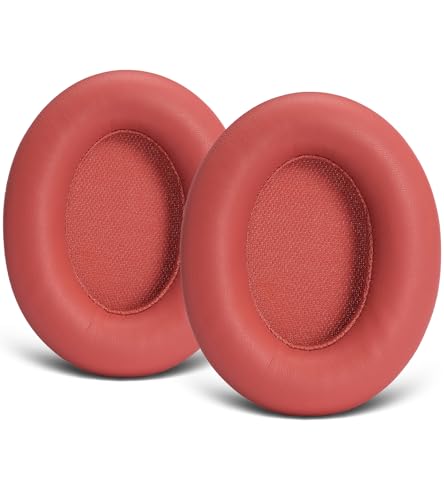 Replacement earpads Compatible with Srhythm Version NC25 Headphones | Tomato Red High-density sound-isolating soft ear pads, protein leather material miniatura 1