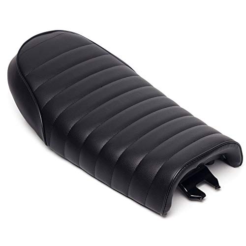 Triclicks Vintage Motorcycle Cafe Racer Seat Black Flat Retro Saddle For Honda CB125S CB550 CL350 450 - Thumbnail 7