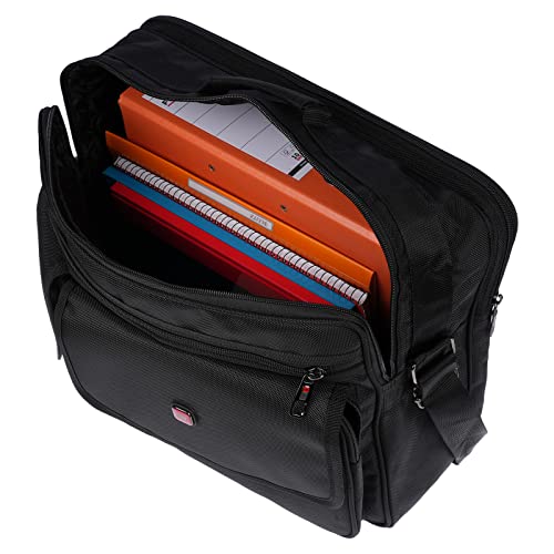 Christian Wippermann XL XXL Umhängetasche Flugbegleiter Tasche Messenger Arbeitstasche 2 Frontfächer