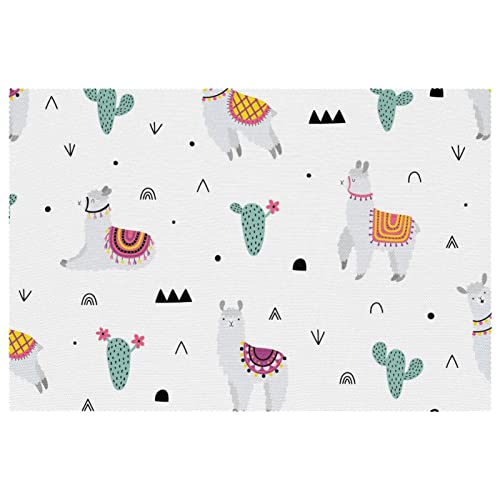 Set de table en alpaga blanc pour table à manger lors de vos dîners - 2