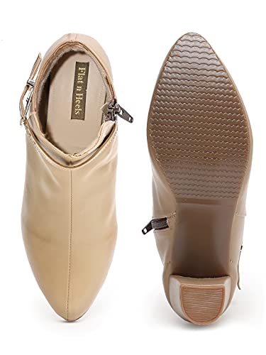 Image of Flat n Heels Womens Beige Boots FnH 296-BG