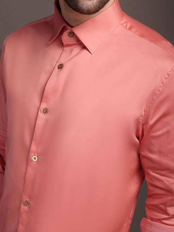 Image of The Stripp & Co Men's Full Sleeve Cotton Solid Shirt | Regular Fit Casual | Soft & Breathable Fabric | Button-Down Collared Formal,& Office Wear | Everyday Shirt | Sizes M to 2XL