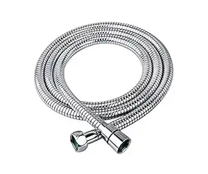 JAGGER JHF0016 Stainless Steel Double-Buckle Flexible Shower Hose Hand Shower Hose Shower Tube, Health Faucet Tube for Bathroom, Faucet Pipe for Toilet, Flexible Tube ( 1 PCS ) (1.5 METER)