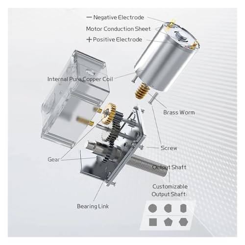 Petit moteur autobloquant pour motorisation de volets et domotique 24V - 7
