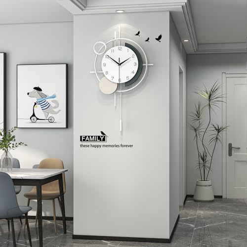 Horloge murale décorative 45x69cm pour rompre la monotonie des murs vides - 3