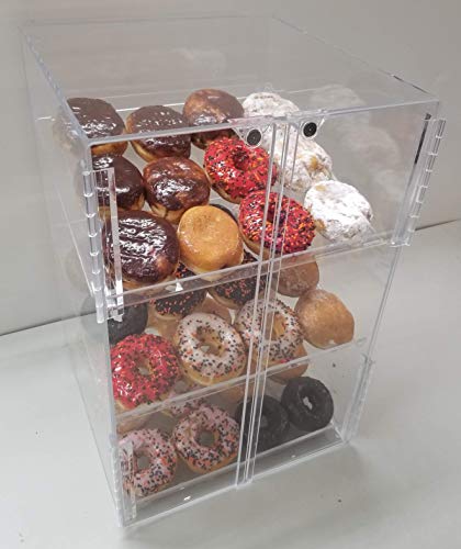 Self Serve Pastry or donut display case 3 trays for deli bakery convenience stores Display it and keeps fresh
