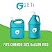 Universal Gallon Shampoo Pump Dispenser by Geti Beauty | 128oz Liquid – Detergent Jugs | Conditioner, Hand Sanitizer, Massage Oil, Creams, Pet Shampoo | 4cc Output (6-Pack)