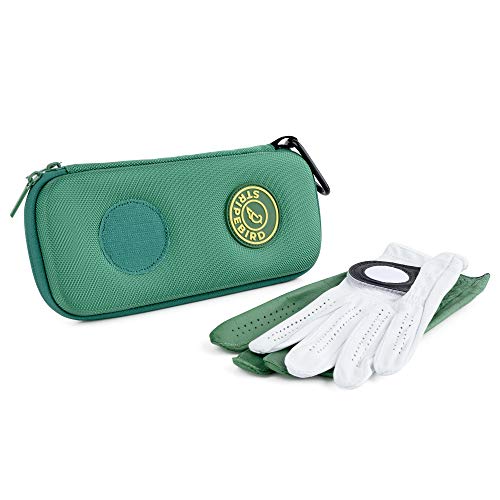 Stripebird - Golf Performance Gloves Holder Case (Fairway Green) - For Golfers That Reuse Gloves - Protect And Keep Golf Gloves Dry - Moisture Free Storage Design - Includes Golf Bag Clip For Golfers #TOP7