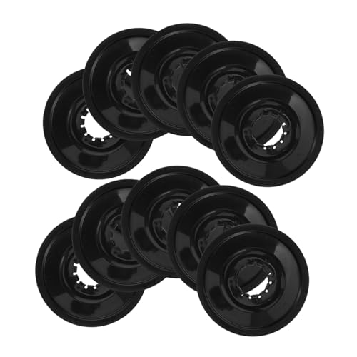 BESTonZON 10Pcs Bicycle Flywheel Guard Durable Black Plastic Spoke Protectors for Mountain and Road Bikes Easy Replacement for Optimal Bike Protection